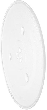 HEALLILY Bandeja de vidrio Placa giratoria para placas de microondas cociendo tocadiscos plato giratorio Transparente