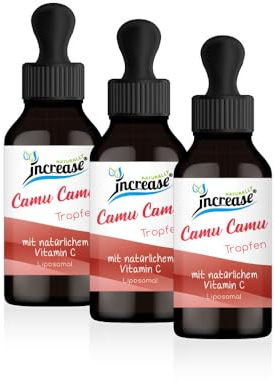 Prendre 3, chiffre 2 actions, gouttes de camu camu liposomale hautement dosées – (180 000 mg en 3 bouteilles) 2000 mg de vitamine C par dose quotidienne – Huile MCT – Haute biodisponibilité