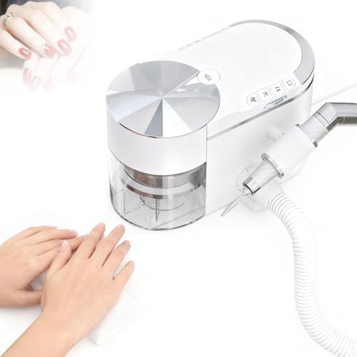 guoyjmm Kit Professionnel de Ponceuse à Ongles avec Aspirateur Intégré, Puissance d'Aspiration Réelle de 200 W, Ultra-Silencieuse, Ponceuse à Ongles Électrique pour Salons de Beauté et Esthéticiennes