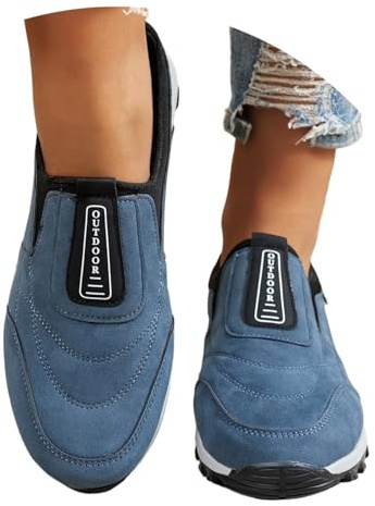 Sneakers Uomo Scarpe Ginnastica Estive Uomo Senza Lacci Slip On Scarpe Running Corsa Camminata Cameriere Jogging Trekking Outdoor Sportive Palestra Sneakers da Lavoro Comodi Leggere Traspirante