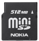 Nokia MU-23 512MB Mini-SD Memory Card