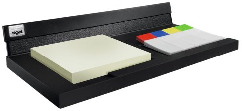 SIGEL SA533 Memocenter Cintano, Lederimitat, schwarz, 20 x 10 cm