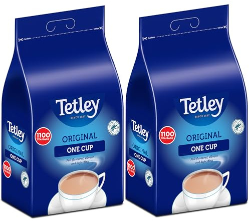 Tetley 1100 Bolsitas de té de una Taza 2.5 kg Caja de 2