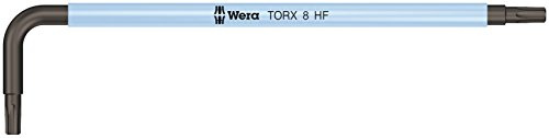 Cle male coudee WERA BlackLaser TORX T8 avec fonction de retenue