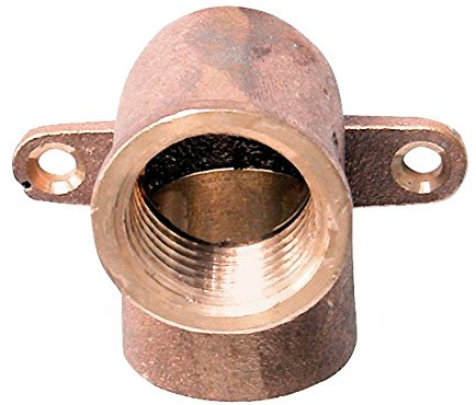 Rotguss-Wandscheibe | Nummer 4472G | 15 mm x 1/2 Zoll Innengewinde