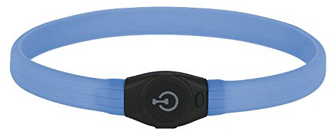 Kerbl Pet Maxi Safe LED-Halsband Langhaar, blau, 65x2,5cm