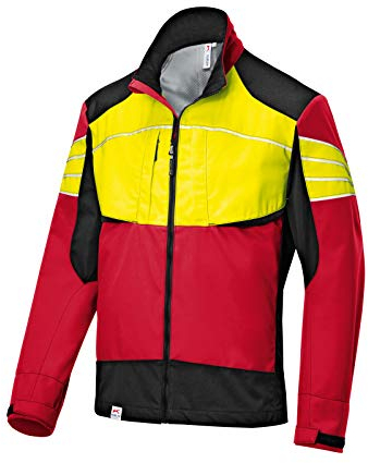 KÜBLER Workwear Forest Giacca Ultra Chiara, Rosso/Giallo, L Unisex-Adulto
