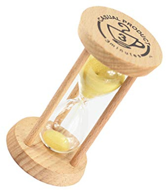 YOSIYO Wooden Hourglass Sand Clock 3 Minutes Hourglass Sandglass Kids Toothbrush Timer Time Counter Children Gift Home Decoration
