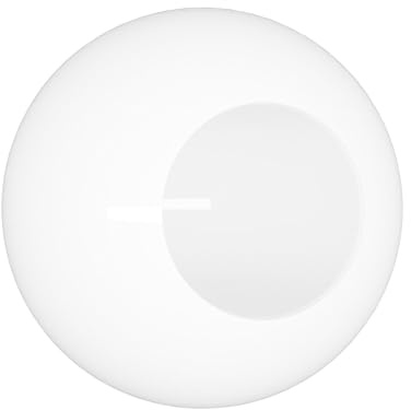 KASTLITE 12 White Acrylic Lamp Post Globe | Smooth Textured with 5.25 Neckless Opening | Manufactured in the USA
