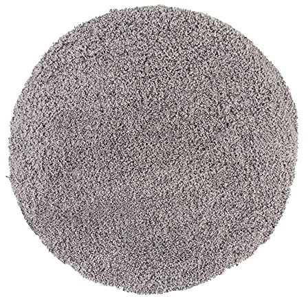PANA® Runde Premium Badematte - Hochflor - Ø 70 cm - Farbe: Grau | Ultraweich und extrem saugstark - Rutschfeste Unterseite - OEKO-TEX Standard - Waschbar bei 30° - Runder Duschvorleger