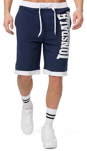 Lonsdale Clennell badbyxor för män, blå, S