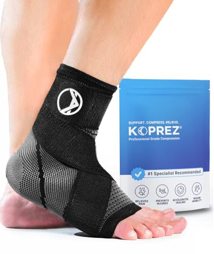 Koprez Plantar Fasciitis Sleeve - Plantar Fasciitis Relief, Plantar Fasciitis Socks, Ankle Compression Sleeve, Ankle Support for Women, Plantar Fasciitis Brace, Ankle Sleeve, Ankle Support Men