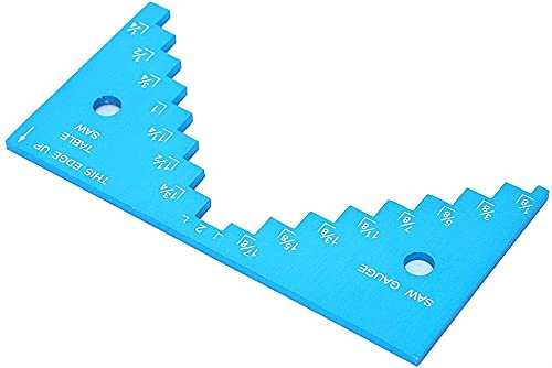 JJJ Height Gauge,Table Saw Depth?Height Gauge Aluminum Alloy Small Blade Woodworking Height Limit Tools
