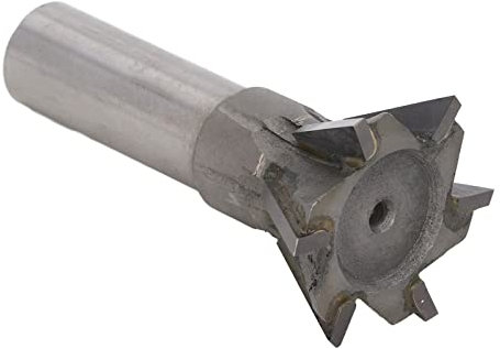 Fresa de cola de milano de acero de alta velocidad - Fresa de cola de milano de vástago recto YG8 de 45 mm x 60 grados Fresa de extremo de carburo Fresa de metal