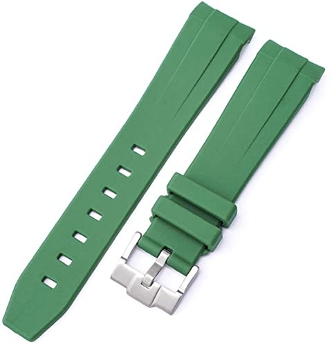 BBZ Weiches Gummiband Neues Silikon-Uhrenarmband Kompatibel mit Omega X Swatch Moon Watches Men Women 20mm Curved End Rubber Wrist Band