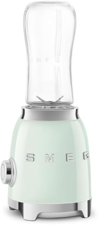 SMEG Batidora personal retro con 2 botellas PBF01PGUS, verde pastel
