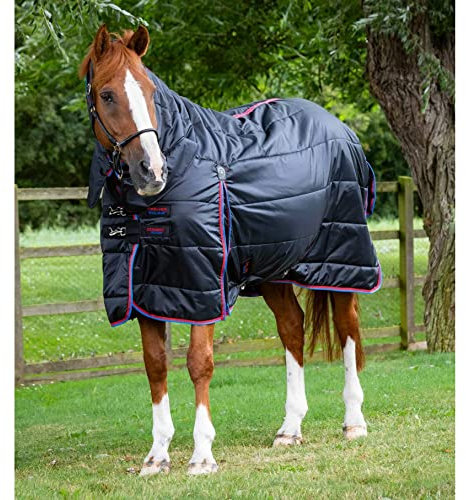 Stalldecke für Pferde mit Halsabdeckung Premier Equine 200 g