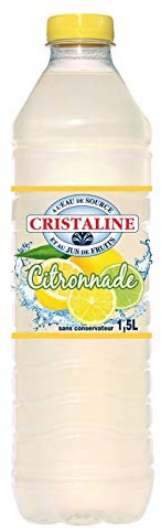 Cristal | Agua aromatizada con zumo de limón 1,5 l | (4 unidades) | Best Deal