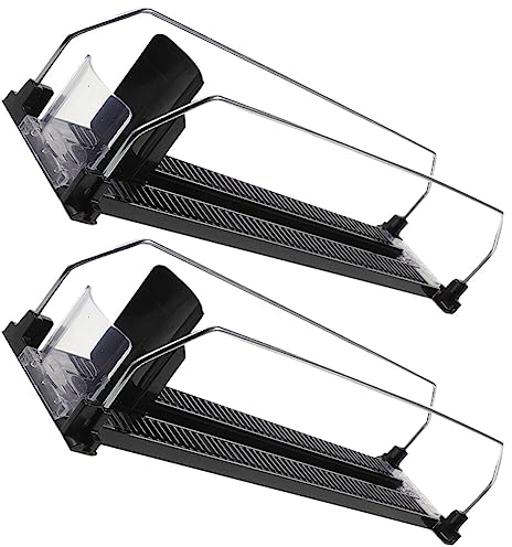Cabilock 2pcs Drink Pusher Can Organizer for Refrigerator Drink Organizer for Fridge Beverage Pusher Glide Fridge Dispenser Organizer Putter Water Bottle Plastic Handle