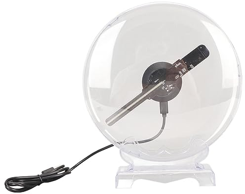 Bewinner 3D Hologramm Projektor, 3D Hologramm Video WiFi Projektor, 3D Hologramm Fan, Werbedisplay, Unterstützt Mobiles APP-WLAN für Geschäft, Bar, Werbedisplay