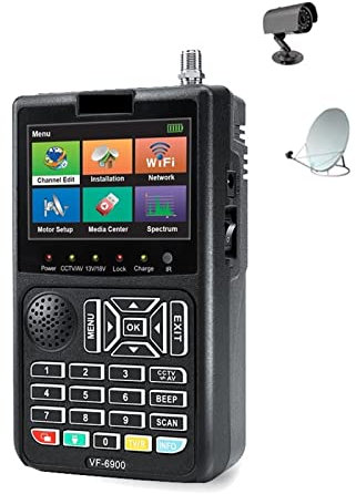 Buscador de satélite, medidor de señal, Buscador de señal Digital Satlink, pantalla LCD, Receptor DVB for QPSK, buscador de medidor de señal satelital, puesta en marcha de antena de tierra para ajusta