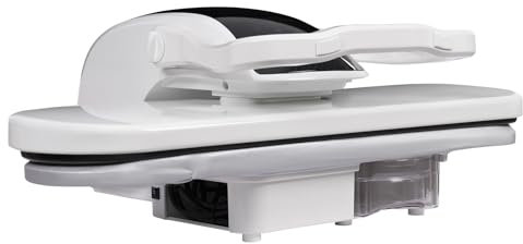 Pressa a vapore intelligente da 2200 W, con serbatoio dell'acqua a forma di diamante da 1 l, con diverse impostazioni di tessuto, per stirare vestiti, lenzuola e tessuti (bianco)