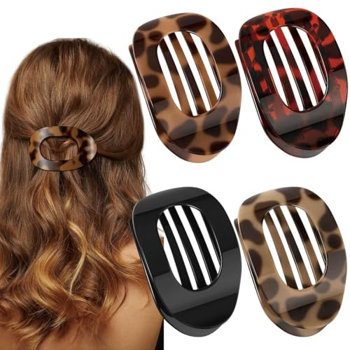 Fermagli per capelli piatti per donna, Fermagli clip capelli donna (Multicolor B)