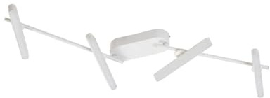 Lindby LED Deckenlampe Eldrin dimmbar (Modern) in Weiß aus Metall (4 flammig,) - Deckenleuchte Wandleuchte Strahler Spot Lampe Wohnzimmerleuchte