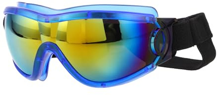 ibasenice Hundebrille mit Uv-Schutz für Mittelgroße und Große Hunde Wind und Staubdicht Klare Gläser Verstellbare Riemen für Outdoor-Abenteuer