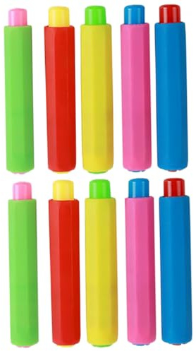 Ipetboom 10 Stück Bunte Kunststoff Kreidehalter Tafelkreide Clips Praktisch Verstellbar für Schule Klassenzimmer Zuhause Schutz vor Bruch und Verschmutzung