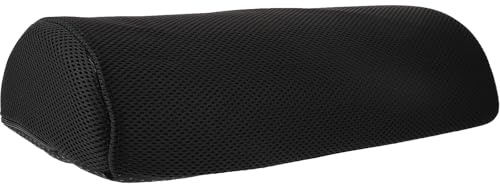 BETOOKY Almohada Reposapiés Ergonómica de Poliéster Negra, Cojín Elevado para Oficina, Soporte Cómodo para Piernas y Rodillas, Adecuado para Aliviar Hinchazón y Mejorar Postura