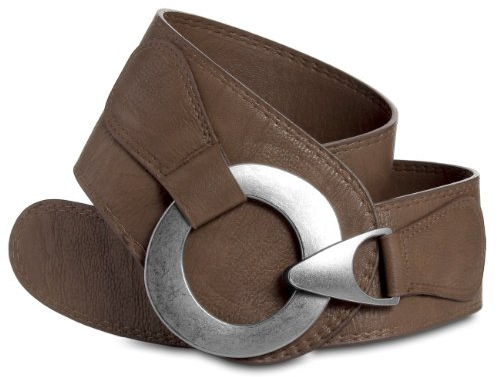 Caspar GU243 breiter Damen Taillengürtel, Gürtelgröße:80, Farbe:khaki