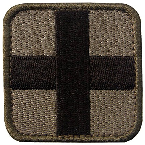 Taktisk lapp medicinskt kors broderad armé moral bricka ACU applikation fästkrok & ögla emblem – multitan
