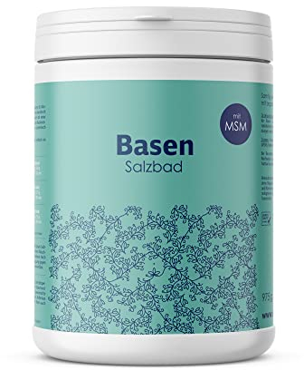 Dr. Wunder® Bagno di sale di base 975 g: morbido bagno di base vellutato con zolfo organico (MSM) | rigenerante e per la pelle liscia | supporta la cura delle basi e della depurazione