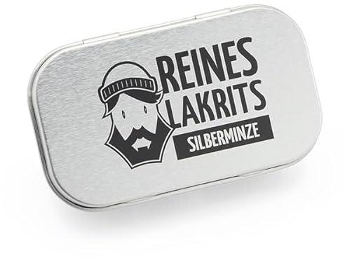 LASSE LAKRITS® - Dose Reines Lakritz Silberminze 1 Dose (35 g)
