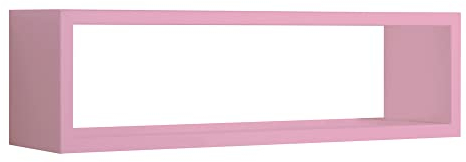 MODULARREDO | REGOLO Mensola da Muro, Pensile Bagno, Mensola da Parete, Scaffale da Parete, 60x17 p15.5 cm, Rosa Blush - Made in Italy
