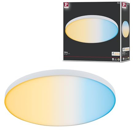 Paulmann 79895 LED Panel Velora Smart Home Zigbee 400mm rund incl. 1x22 W dimmbar Tunable White Weißlichtsteuerung Deckenleuchte 2700 K