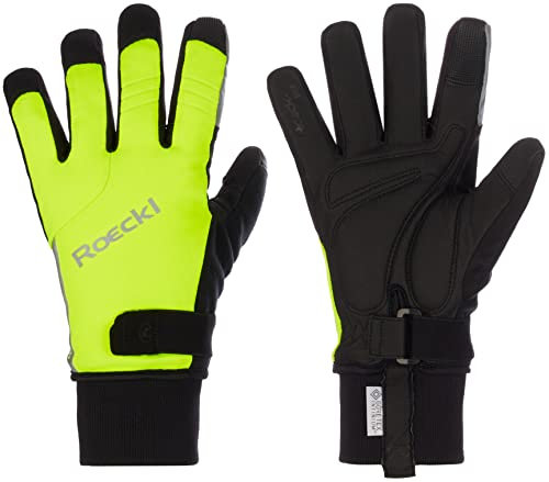 Roeckl Villach 2 Winter Fahrrad Handschuhe lang fluo gelb 2023: Größe: 11.5