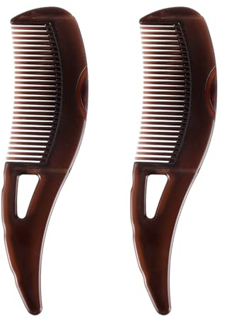 2st Mjällkam, 20,6x5cm Hårkam med Håltand Bekväm Hårbottenvårdskam Psoriasiskam Scalp Sweep Detoxing Kam för Kvinna och Man