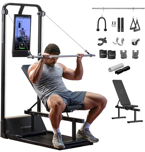 Speediance Gym Monster 2 Smart Home Gym, Upgraded AI-Powered Home Workout Maschine, Multifunktionale Smith Maschine, Ganzkörper-Krafttraining Fitnessgeräte, All-in-One Workout (GM2 Works Plus)