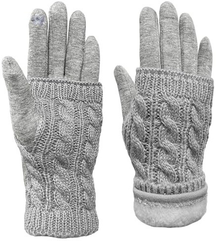 Bseical Winterhandschuhe Damen, Thermo Handschuhe Damen Touchscreen