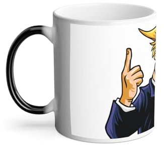 Termoreaktiv mugg magisk mugg - Donald Trump president USA tecknad film humor USA - 325 ml