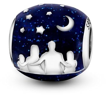 Symretie Pendentif Charm en Argent 925, Compatible avec les Bracelets et Colliers de Style Pandora et Européen. Convient aux Femmes et aux Filles.P2