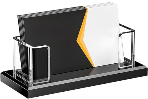 Générique Support Porte-Cartes de Visite,Porte-Cartes De Bureau - Organisation Acrylique Transparente pour Conférences Salons Professionnels Réunions Séminaires Réceptions