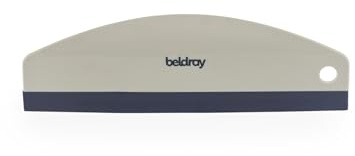 Beldray Deep Clean Tergivetro Multifunzione per Superfici - Per finestre, vetro, specchi, piastrelle, docce, lama in gomma flessibile per pulizia precisa, gancio per appenderlo facilmente