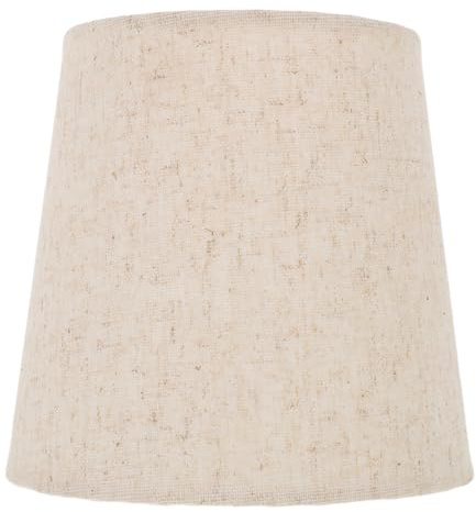Garneck Beige Fabric Lamp Shade Replacement for Wall Sconce Chandelier Fixtures Lightweight Bedroom Light Cover for Living and Table Lamps