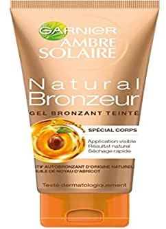 GARNIER - Gel Autobronzant - Natural Bronzeur - Teinté Nacres Dorées - 150ml