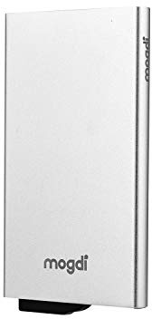 mogdi Premium Kartenetui, RFID/NFC Blocker, für 4-6 Karten, hochwertiges Aluminium, Portmonee für Herren, ideal für Business, Geldbörse oder als Reise Protector, Kreditkartenhalter