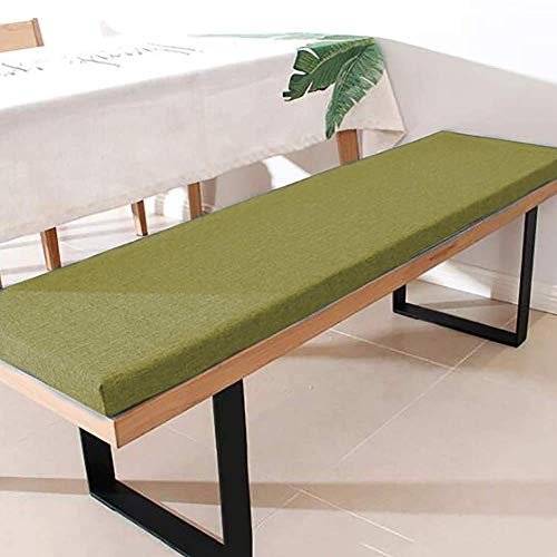 ZINN Premium-Bankkissen mit Befestigungsbändern, 80 x 30 cm, 3 cm dickes Schaumstoff-Sitzkissen, Schaukelstuhlkissen, Essbankkissen, für Küche/Erkerfenster/Garten