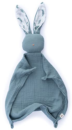 Mikito Baby-Musselin Lovey Bunny aus Bio-Baumwolle, Öko-Tex- und GOTS-zertifiziert, Sicherheitsdecke für ultimativen Komfort und Frieden